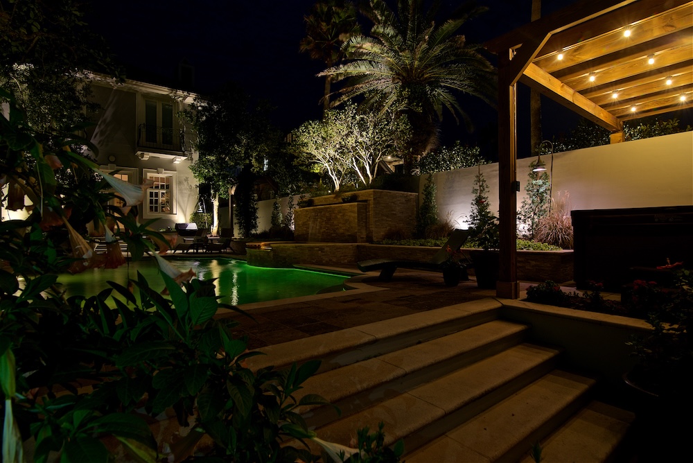 luxury pool lighting orange park florida
