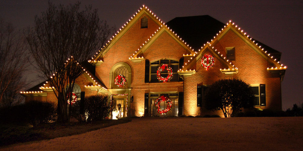 House with Holiday Lights