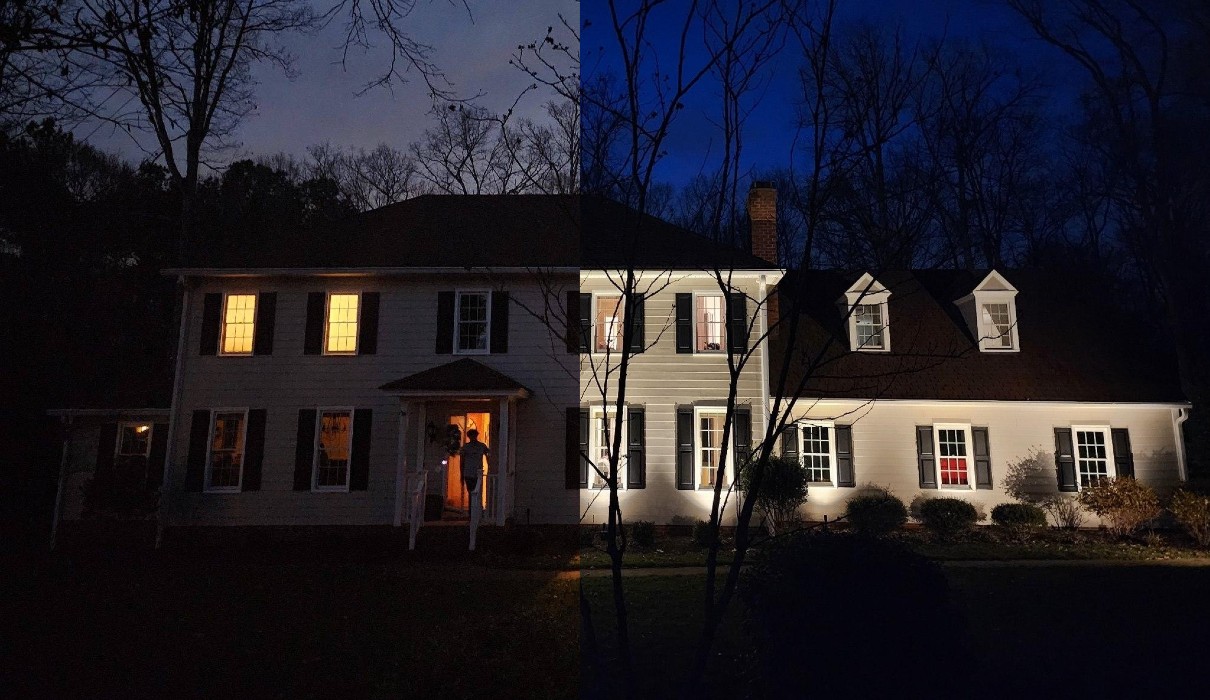Before & After Outdoor Lighting