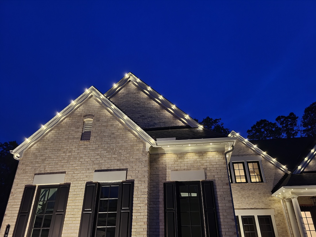 permanent lighting on home in Bon Air