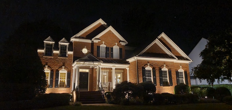 Outdoor Lighting installed on Virginia Home