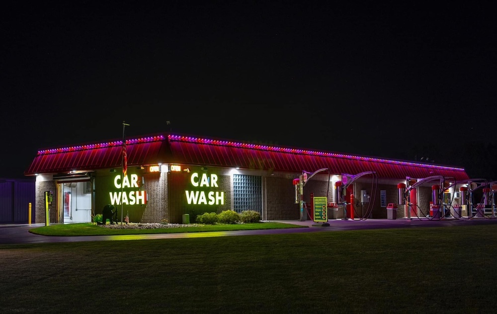 richmond virginia car wash permanent lighting