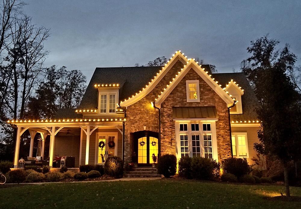 House with Holiday Lights