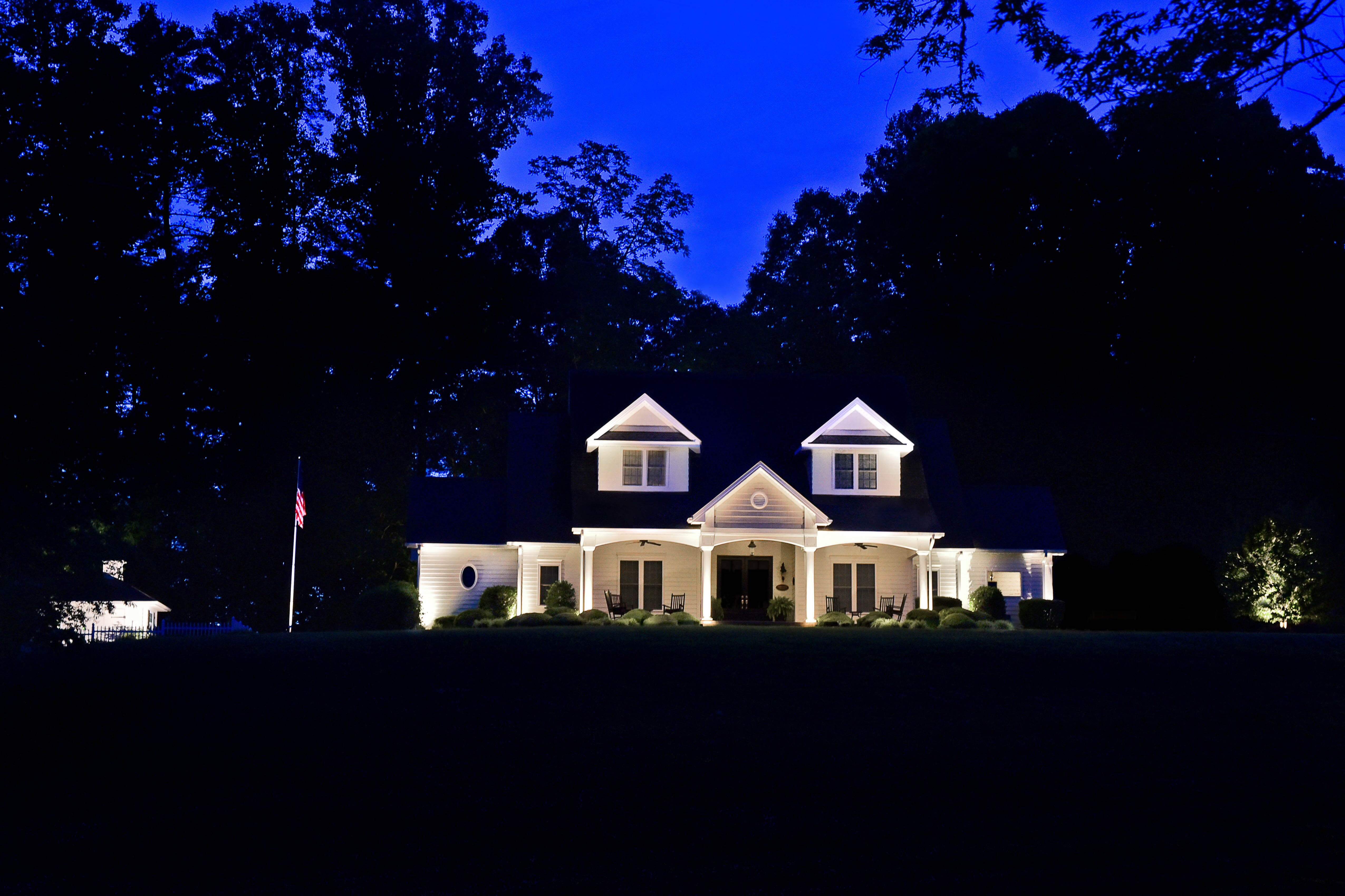 plymouth residential exterior house lighting