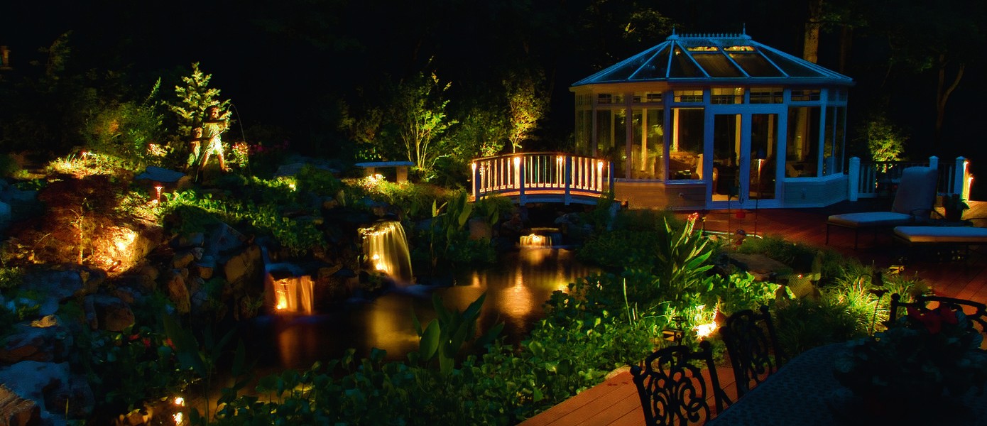 outdoor living and landscape lighting