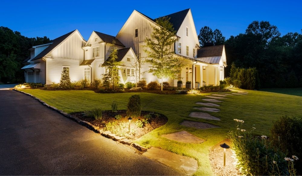 Beckett Ridge layered outdoor lighting trend