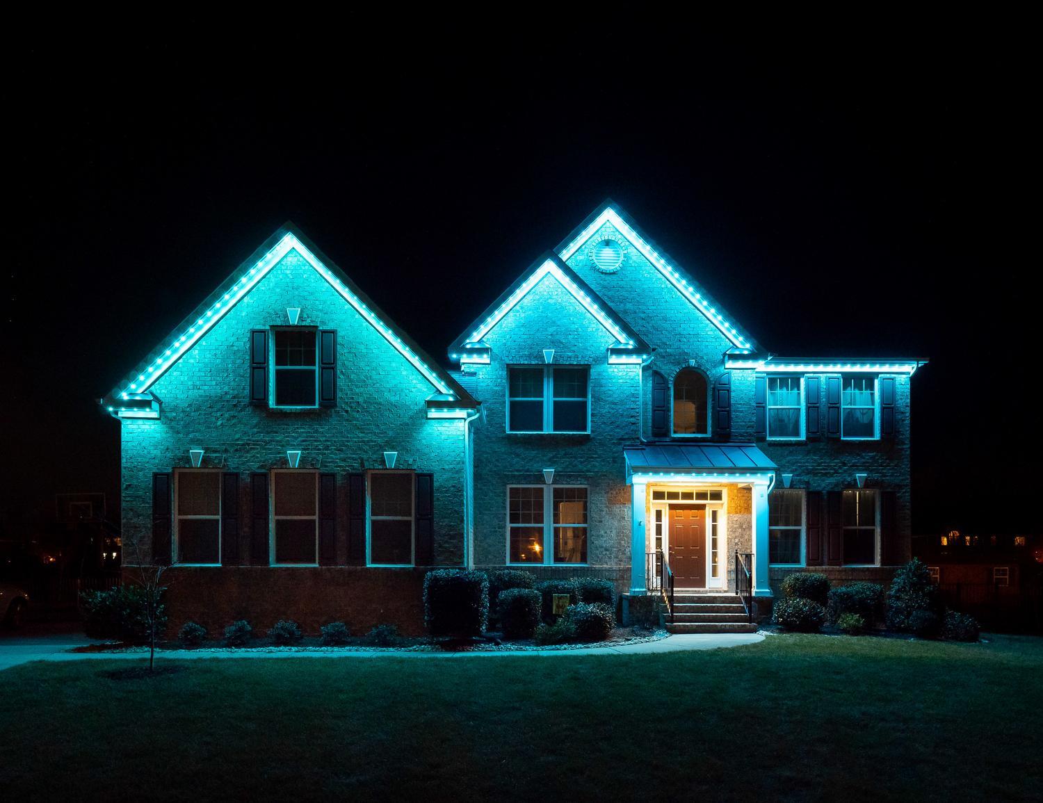 Color Changing Permanent Roof Lighting in Dyer