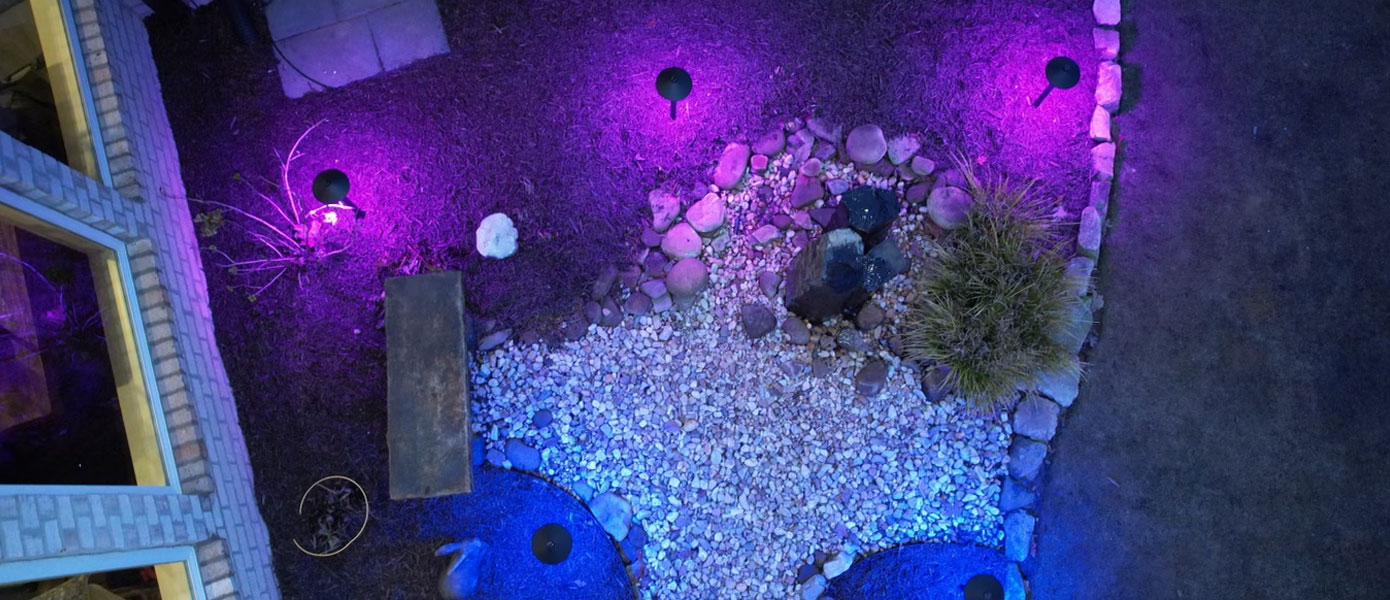 color-changing outdoor lighting in St. John, IN